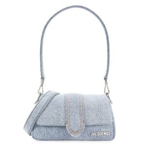 Jacquemus le petite bambimou denim shoulder bag.